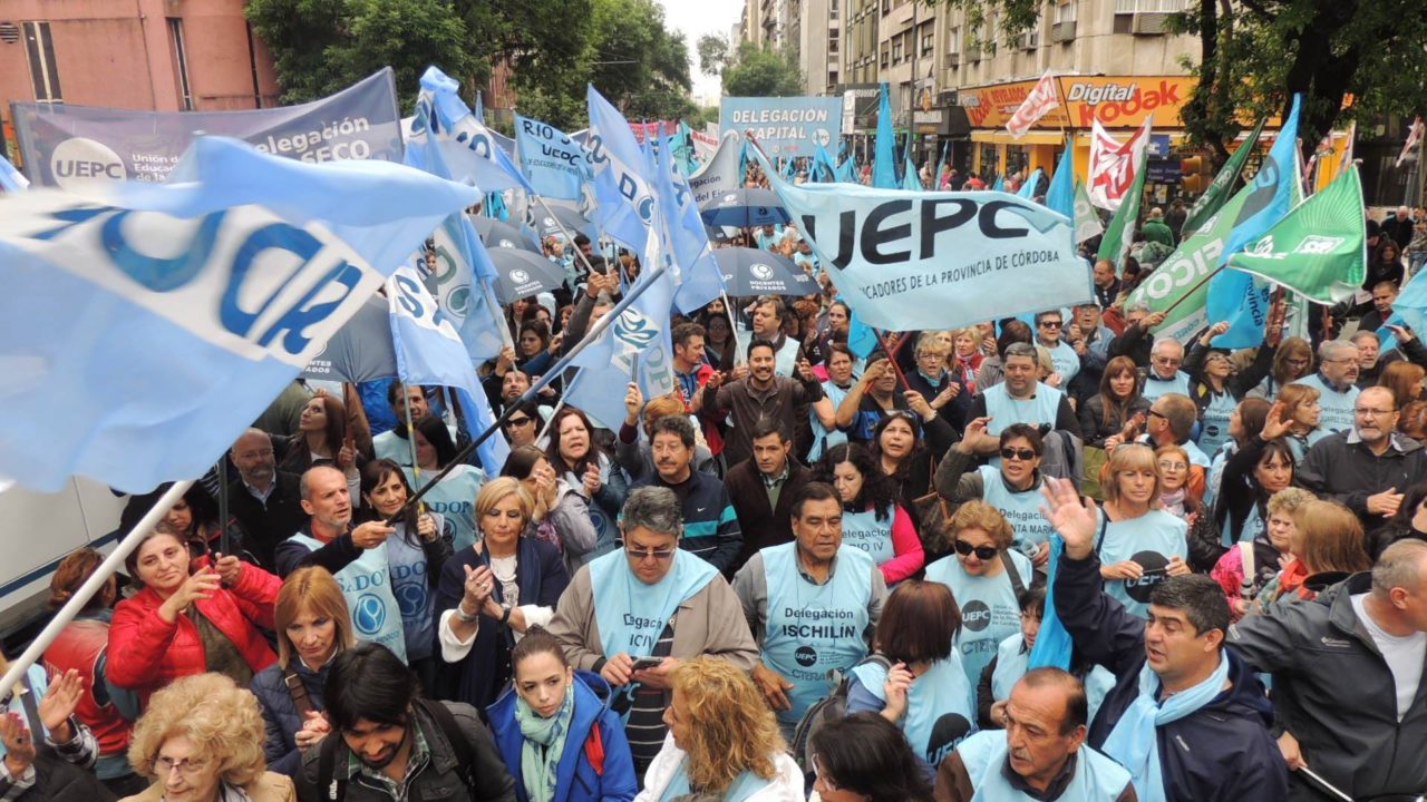 Imagen de archivo. Marcha contra las políticas económicas del Gobierno Nacional.